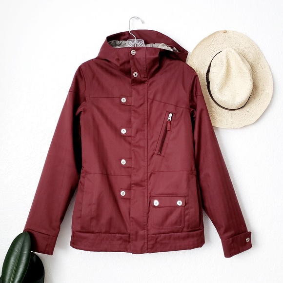 Burton Jackets & Blazers - Burton Dry Ride Burgandy Ski/Snowboarding Jacket